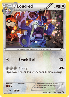 Loudred 81/124 — Fates Collide