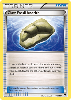 Claw Fossil Anorith 100/114 — Steam Siege