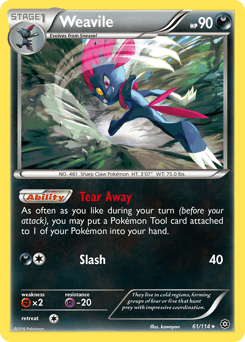 Weavile 61/114 — Steam Siege
