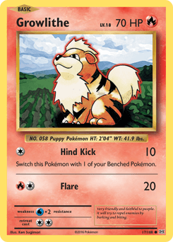 Growlithe 17/108 — Evolutions