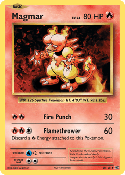 Magmar 20/108 — Evolutions