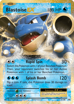 Blastoise-EX 21/108 — Evolutions