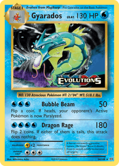 Gyarados 34/108 — Evolutions