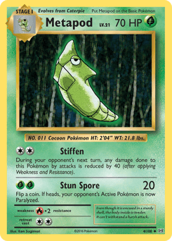 Metapod 4/108 — Evolutions