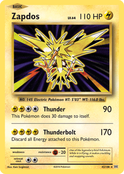 Zapdos 42/108 — Evolutions