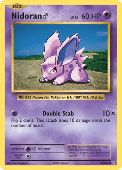 Nidoran ♂ 43/108 — Evolutions