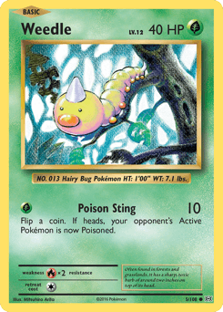 Weedle 5/108 — Evolutions