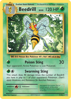 Beedrill 7/108 — Evolutions