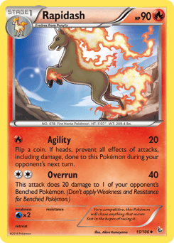 Rapidash 15/106 — Flashfire