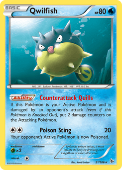 Qwilfish 21/106 — Flashfire