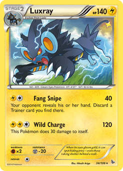 Luxray 34/106 — Flashfire