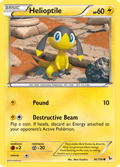 Helioptile 36/106 — Flashfire