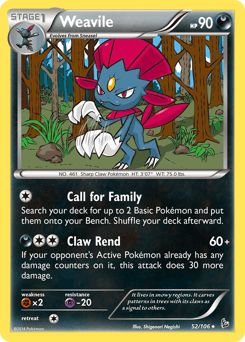 Weavile 52/106 — Flashfire