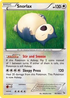 Snorlax 80/106 — Flashfire