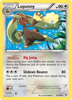Lopunny 85/106 — Flashfire