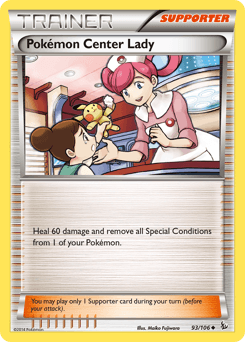 Pokémon Center Lady 93/106 — Flashfire