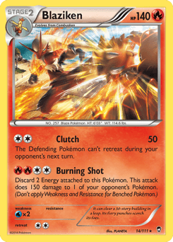 Blaziken 14/111 — Furious Fists