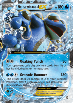 Seismitoad-EX 20/111 — Furious Fists