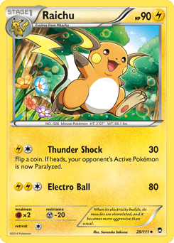 Raichu 28/111 — Furious Fists