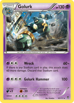 Golurk 43/111 — Furious Fists
