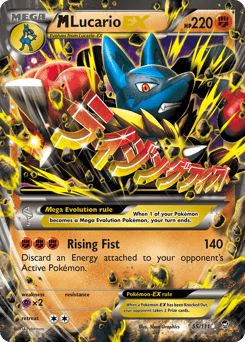 M Lucario-EX 55/111 — Furious Fists