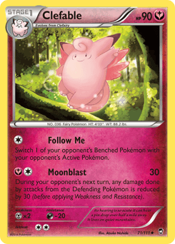 Clefable 71/111 — Furious Fists