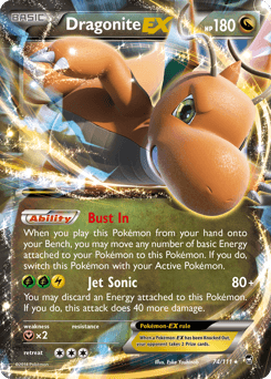 Dragonite-EX 74/111 — Furious Fists