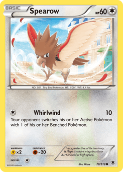 Spearow 78/119 — Phantom Forces