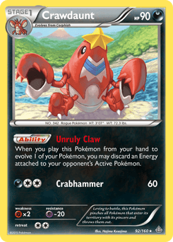 Crawdaunt 92/160 — Primal Clash