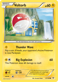 Voltorb 21/108 — Roaring Skies