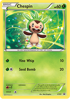 Chespin XY01/211 — XY Black Star Promos