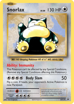 Snorlax XY179/211 — XY Black Star Promos