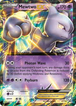 Mewtwo-EX XY183/211 — XY Black Star Promos