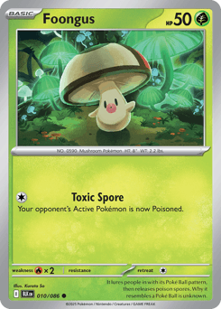 Foongus Pokémon card