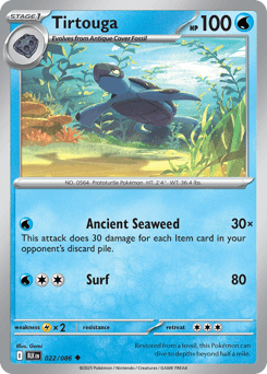 Tirtouga Pokémon card