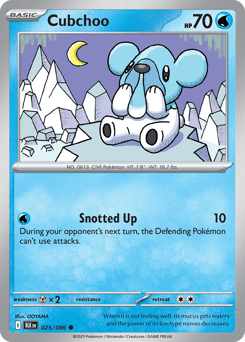 Cubchoo Pokémon card