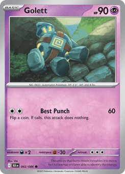 Golett Pokémon card