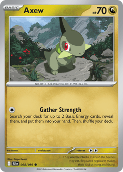 Axew Pokémon card
