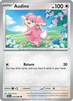 Audino Pokémon card