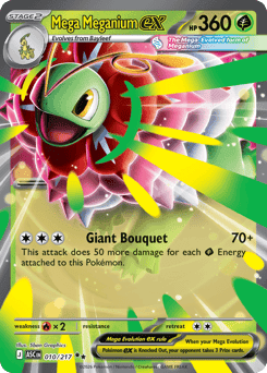 Mega Meganium ex 10/217 — Ascended Heroes