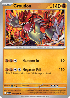 Groudon 108/217 — Ascended Heroes