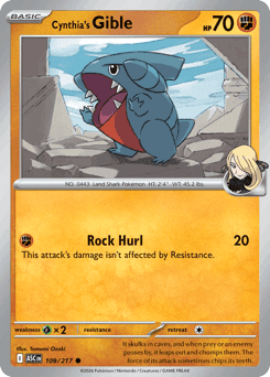 Cynthia's Gible 109/217 — Ascended Heroes