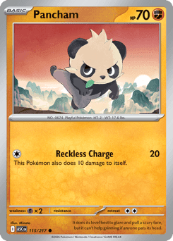 Pancham Pokémon card