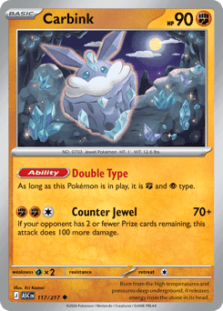 Carbink Pokémon card