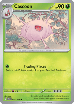 Cascoon Pokémon card