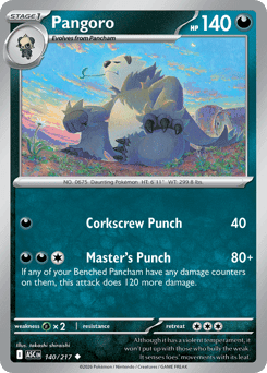 Pangoro Pokémon card