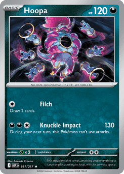 Hoopa Pokémon card