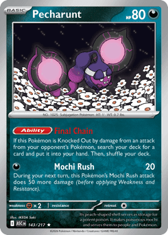 Pecharunt Pokémon card