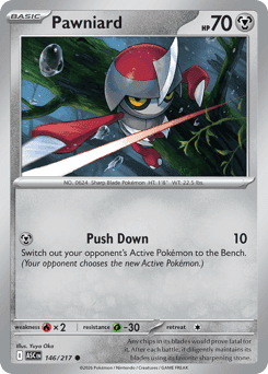 Pawniard Pokémon card