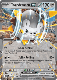 Togedemaru ex 149/217 — Ascended Heroes